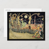 Carte Postale Ile de Coney, Luna Park, Lumière sur la lune, Vint (Devant / Derrière)