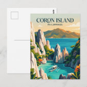 Carte Postale Île de Coron Philippines (Devant / Derrière)