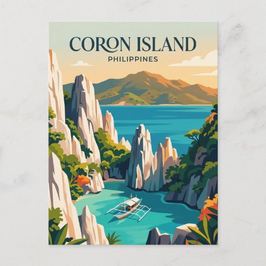 Carte Postale Île de Coron Philippines (Devant)