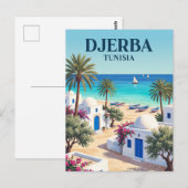 Carte Postale Île de Djerba Tunisie (Devant / Derrière)