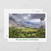 Carte Postale Île de Flores / Indonésie (Devant / Derrière)