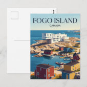 Carte Postale Île de Fogo Canada (Devant / Derrière)