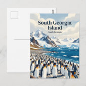 Carte Postale Île de Géorgie du Sud (Devant / Derrière)