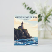 Carte Postale Île de Grand Manan Canada (Debout devant)
