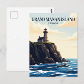 Carte Postale Île de Grand Manan Canada (Devant / Derrière)