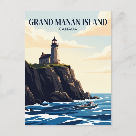 Carte Postale Île de Grand Manan Canada (Devant)