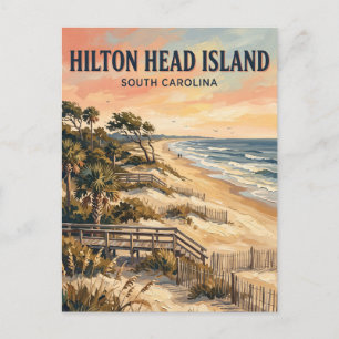 Carte Postale Île de Hilton Head Caroline du Sud