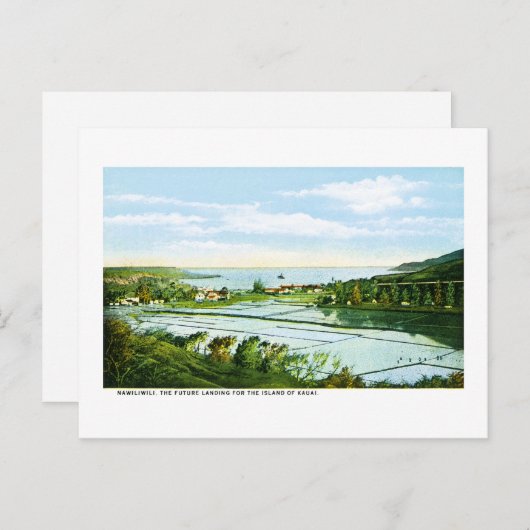 Carte Postale Île de Kauai (Devant / Derrière)