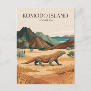 Carte Postale Île de Komodo Indonésie
