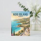 Carte Postale Île de Kos Grèce (Debout devant)