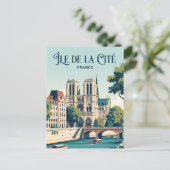 Carte Postale Île de la Cité France (Debout devant)