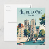 Carte Postale Île de la Cité France (Devant / Derrière)
