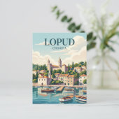 Carte Postale Île de Lopud Croatie (Debout devant)