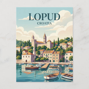 Carte Postale Île de Lopud Croatie