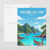Carte Postale Île de l'Orchidée Taïwan (Devant / Derrière)