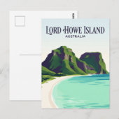 Carte Postale Île de Lord Howe Australie (Devant / Derrière)