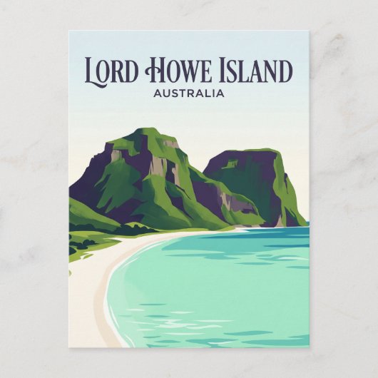 Carte Postale Île de Lord Howe Australie (Devant)