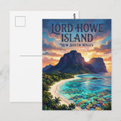 Carte Postale Île de Lord Howe Australie (Devant / Derrière)