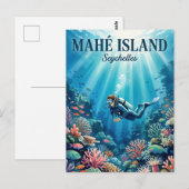 Carte Postale Île de Mahé Seychelles (Devant / Derrière)