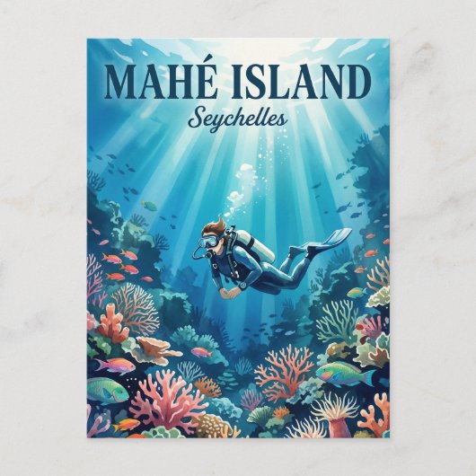 Carte Postale Île de Mahé Seychelles (Devant)