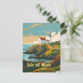 Carte Postale Île de Man Art vintage (Debout devant)
