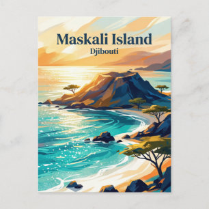 Carte Postale Île de Maskali Djibouti