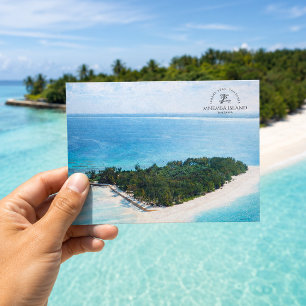 Carte Postale Île de Mnemba, Tanzanie Aquarelle Côtière