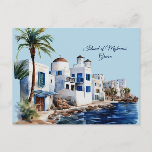 Carte Postale Île de Mykonos, Grèce (Devant)