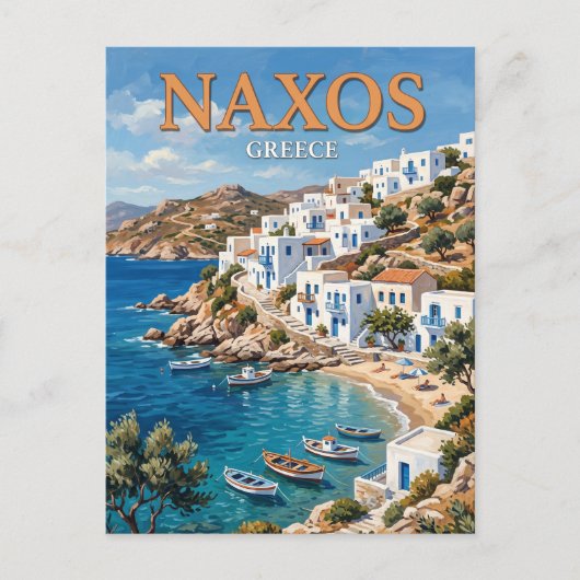 Carte Postale Île de Naxos Grèce (Devant)