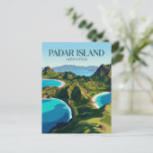Carte Postale Île de Padar Indonésie (Debout devant)