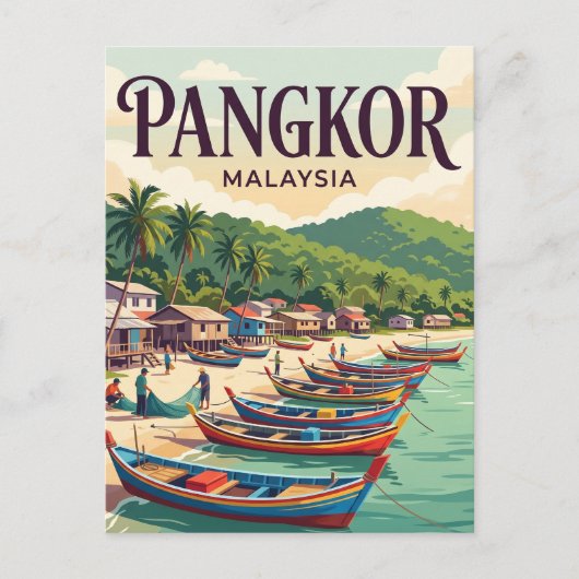Carte Postale Île de Pangkor Malaisie (Devant)