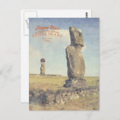 Carte Postale Île de Pâques (Rapa Nui) Chili (Devant / Derrière)