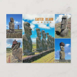 Carte Postale Île de Pâques (Rapa Nui), Chili
