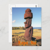 Carte Postale Île de Pâques (Rapa Nui) Chili (Devant / Derrière)