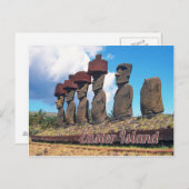 Carte Postale Île de Pâques (Rapa Nui) Chili (Devant / Derrière)