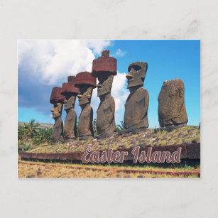 Carte Postale Île de Pâques (Rapa Nui) Chili