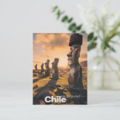 Carte Postale Île de Pâques - Voyage Rétro (Debout devant)