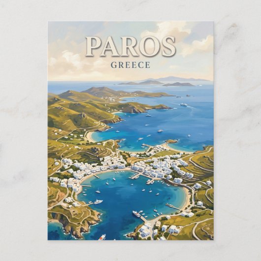 Carte Postale Île de Paros Grèce (Devant)