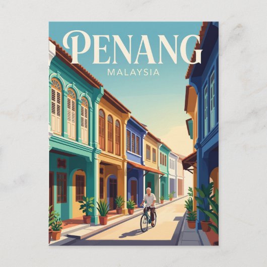Carte Postale Île de Penang Malaisie (Devant)