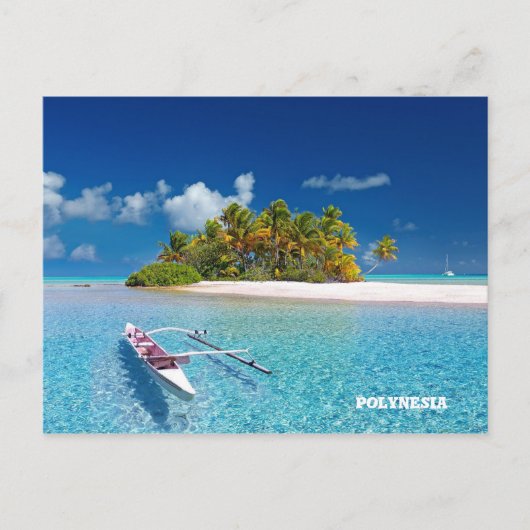 Carte Postale Île de Polynesia (Devant)