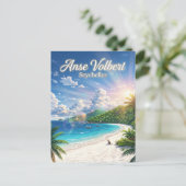 Carte Postale Île de Praslin, Anse Volbert, Praslin Seychelles (Debout devant)