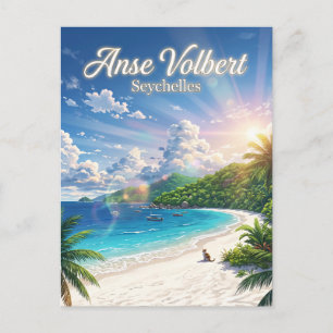 Carte Postale Île de Praslin, Anse Volbert, Praslin Seychelles