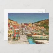 Carte Postale Île de Procida, Italie toile Imprimer (Devant / Derrière)