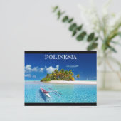 Carte Postale Île de rêve de Polynésie (Debout devant)