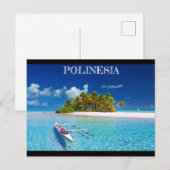 Carte Postale Île de rêve de Polynésie (Devant / Derrière)
