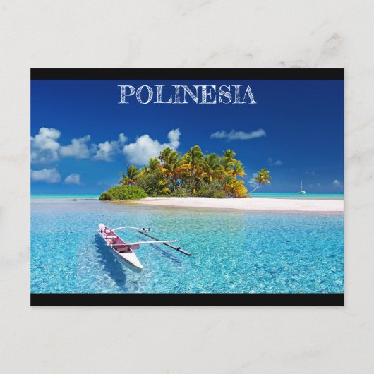 Carte Postale Île de rêve de Polynésie (Devant)