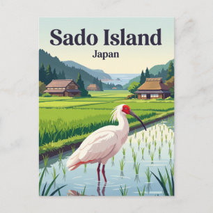 Carte Postale Île de Sado Japon