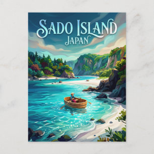 Carte Postale Île de Sado Japon