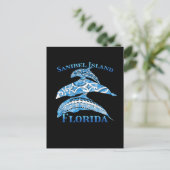 Carte Postale Île de Sanibel Floride Vacances Dauphins Tribaux (Debout devant)