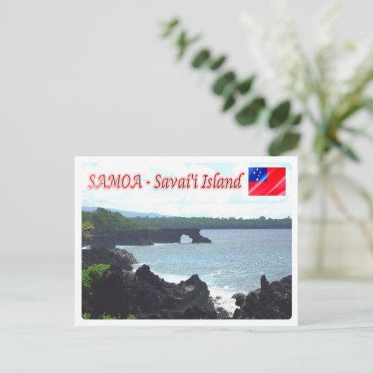 Carte Postale Île de Savai'i - Littoral - Samoa - (Debout devant)